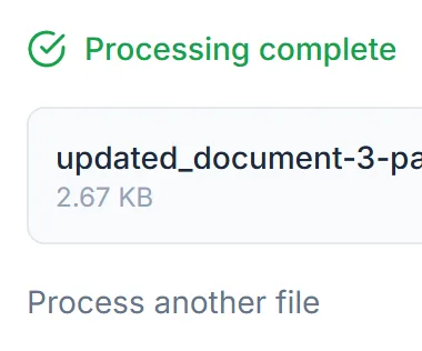 The details are saved. Select Download to save the updated file.