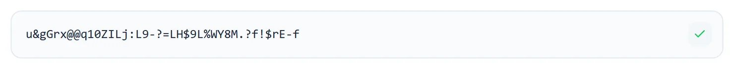 Selecting the copy icon copies that password to the clipboard.