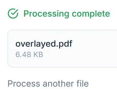 Select Download to save the combined PDF.